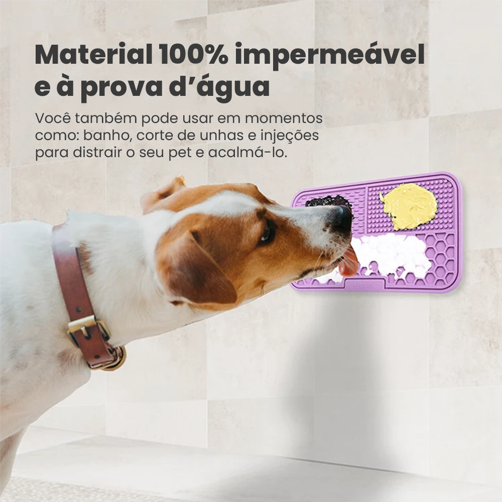 Tapete Alimentador Lento para Cães e Gatos | Silicone Nossa Casa Fácil