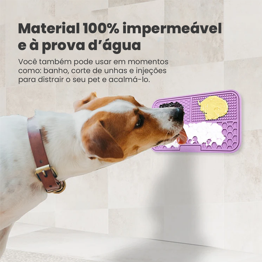 Tapete Alimentador Lento para Cães e Gatos | Silicone Nossa Casa Fácil