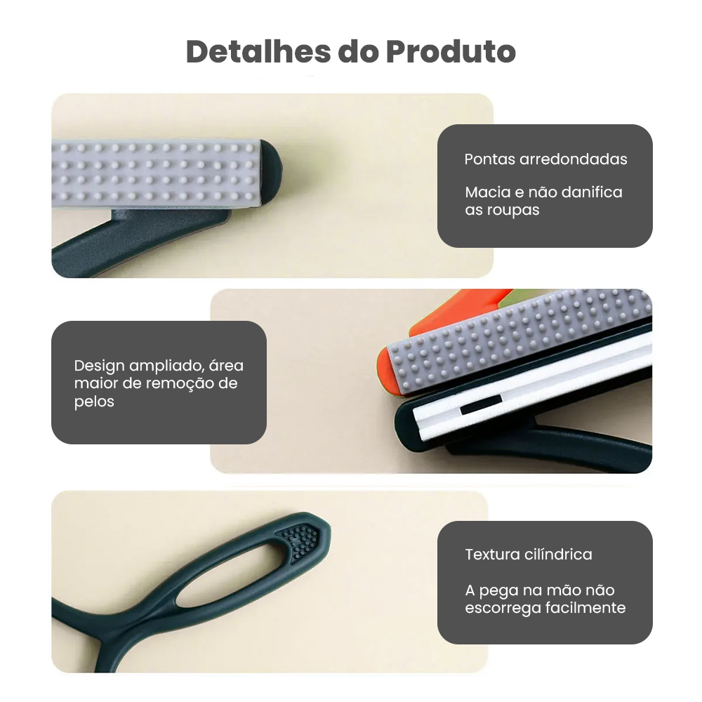 Removedor de Pelos de Animais | 2 em 1 Nossa Casa Fácil