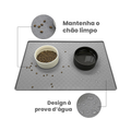 Tapete de Silicone Impermeável para Comedouro de Pets Nossa Casa Fácil