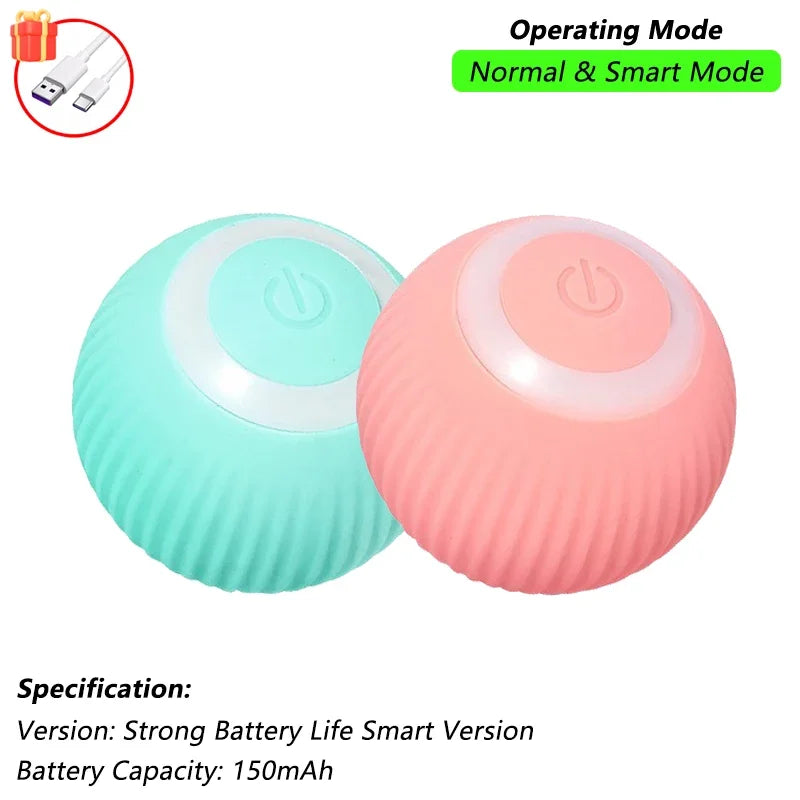 Brinquedo interativo para cães e gatos com bola que rola automaticamente, cauda artificial, recarregável. Minha loja