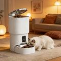 Novo comedouro automático para animais de estimação com botão de 4 litros e Wi-Fi: distribuidor inteligente de ração para cães e gatos Minha loja