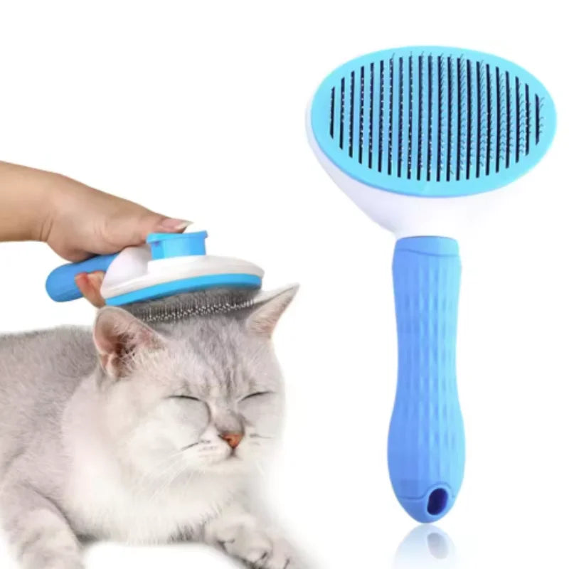 Escova para cães e pente para gatos; escova autolimpante para remoção de pêlos de animais Minha loja