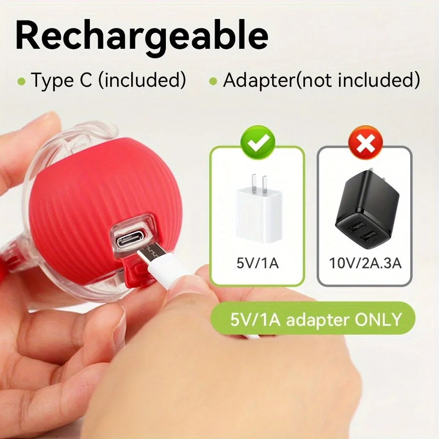 Brinquedo interativo para cães e gatos com bola que rola automaticamente, cauda artificial, recarregável. Minha loja
