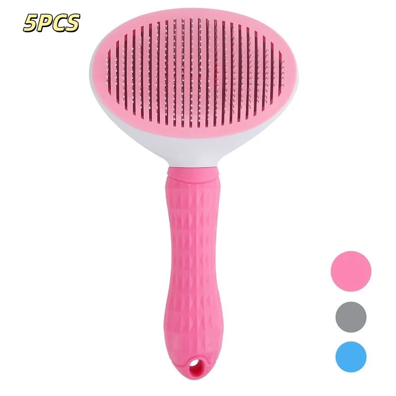 Escova para cães e pente para gatos; escova autolimpante para remoção de pêlos de animais Minha loja